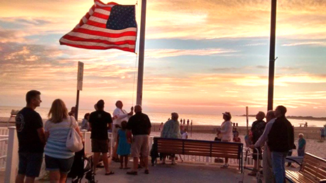 Flag Lowering Ceremony Cape May NJ