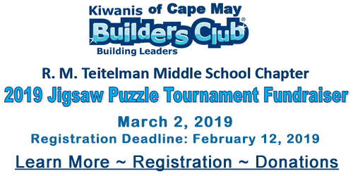 Jigsaw Puzzle Tournament Kiwanis of Cape May Builders Club